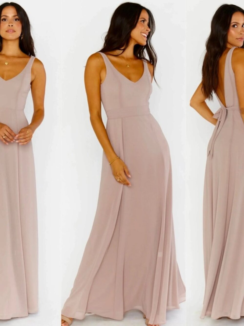 Show Me Your Mumu Bridesmaid Maxi Dress Blush Pink XS